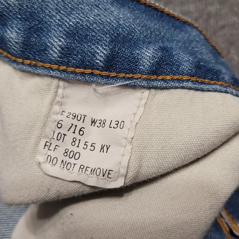 Tyndale Jeans Men 38x26*Flame Resistant FR Workwear Relaxed Broken In FRMC Denim